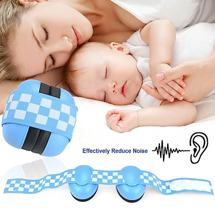 Baby Anti-Noise Earmuffs Elastic Strap Hearing Protection Safety Ear Muffs Kids Noise Cancelling Headphones Sleeping Child